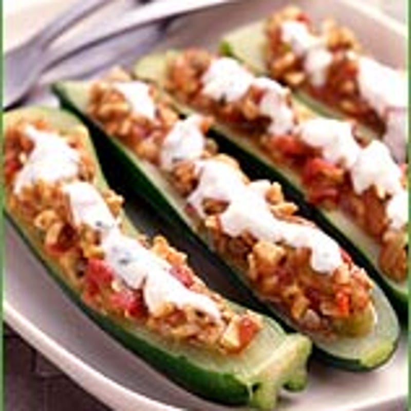 Photo of Feta-and-veggie stuffed zucchini by WW