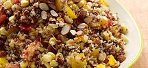 Quinoa salad with corn and peppers