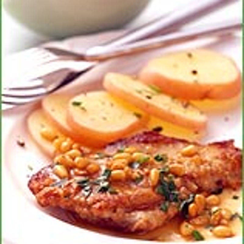 Photo of Veal scallopini with lemon, garlic, and pine nuts by WW