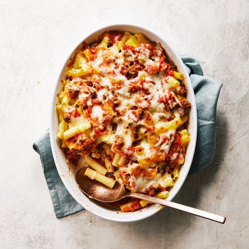 Baked beef ziti