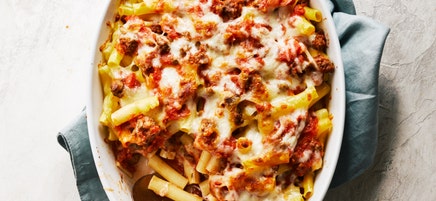 Baked beef ziti