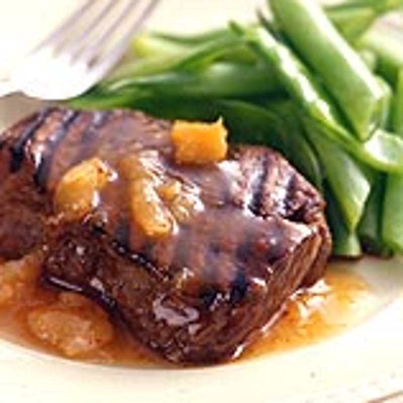 Photo of Grilled flank steak with mango chutney by WW