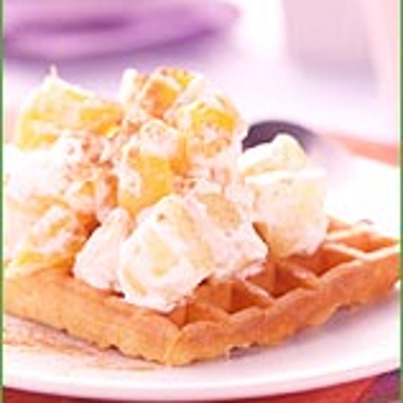 Photo of Creamy Fruit-Topped Waffles by WW