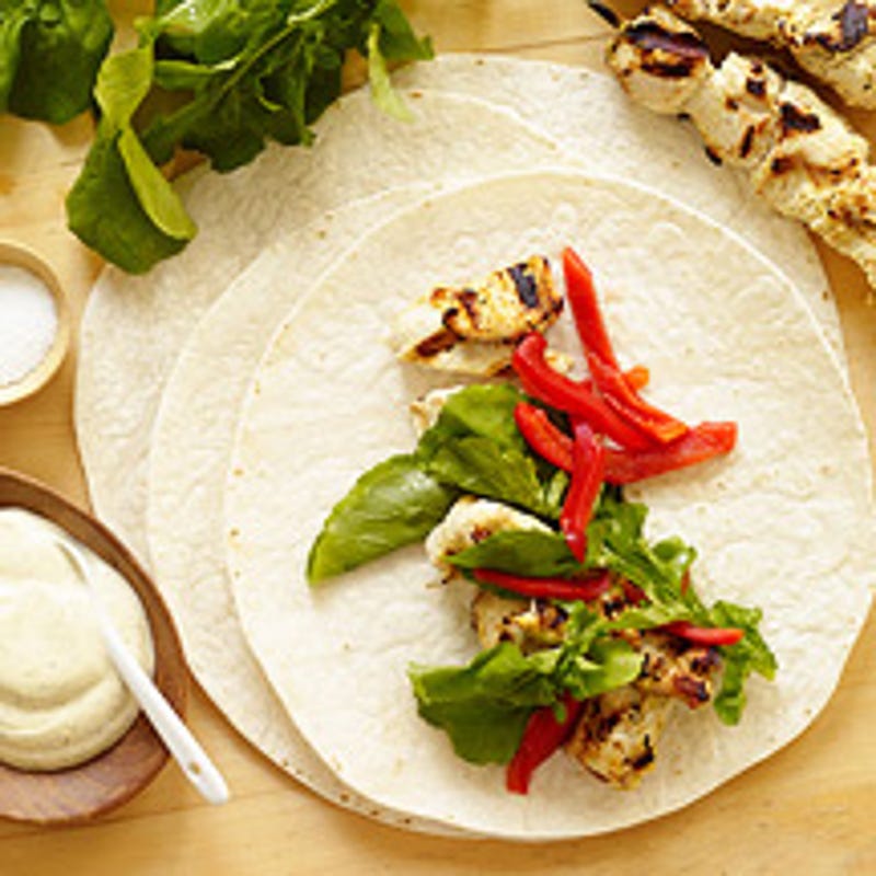 Photo of Chicken wraps with spiced yogurt by WW