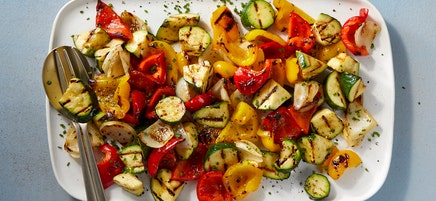 Grilled summer vegetables