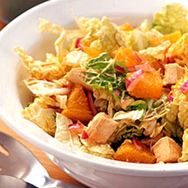 Photo of Napa cabbage, turkey, and orange salad by WW