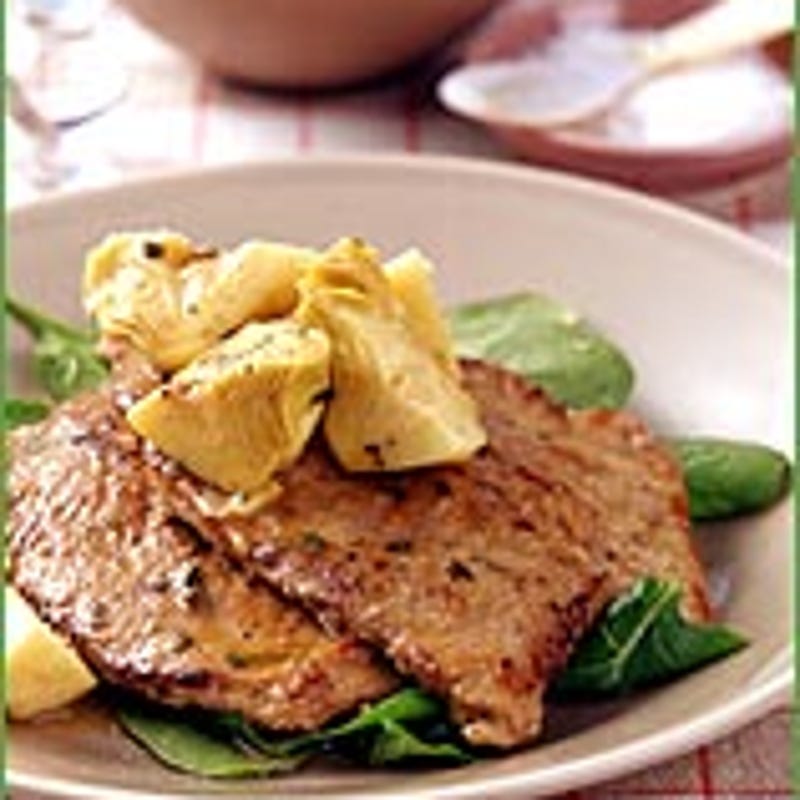 Photo of Veal scallopini with artichokes and tarragon by WW