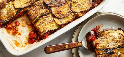 Eggplant and chicken casserole
