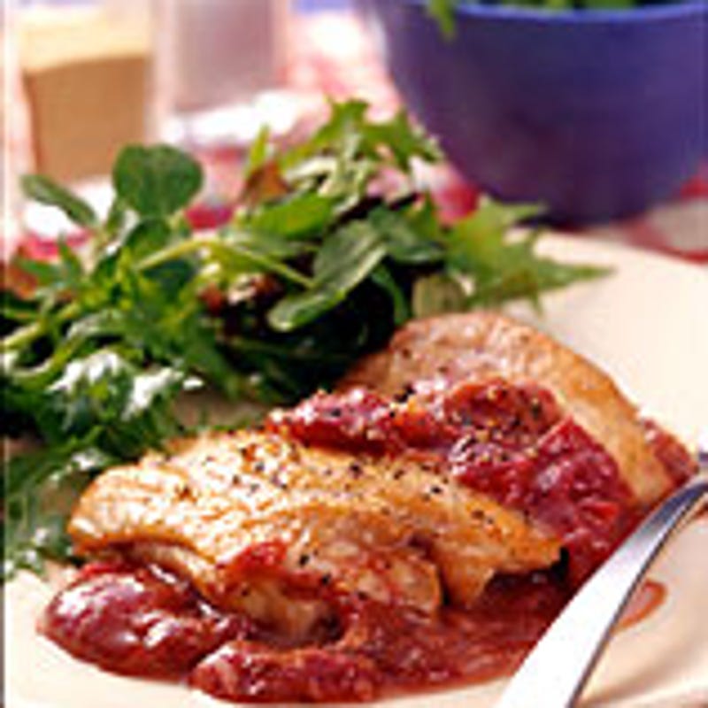 Photo of Ginger-plum sautéed chicken thighs by WW