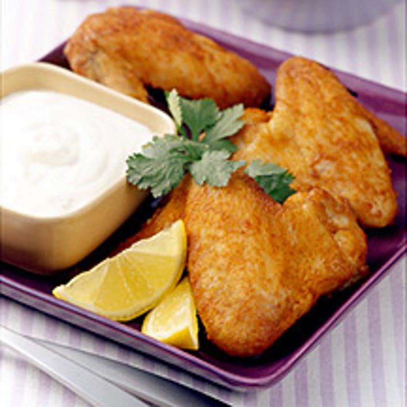 Photo of Buffalo wings with blue cheese dip by WW