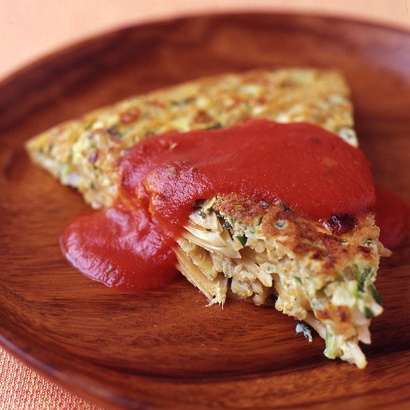 Photo of Spaghetti, artichoke and zucchini rrittata by WW