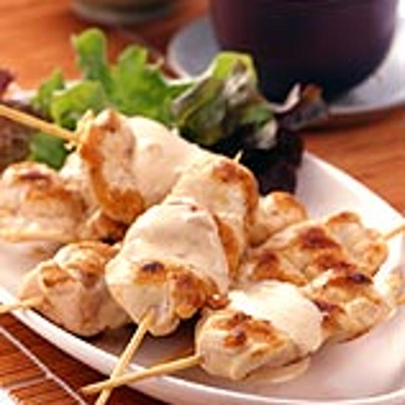 Photo of Grilled chicken skewers with satay sauce by WW