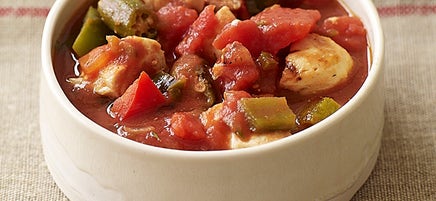 15-minute chicken gumbo