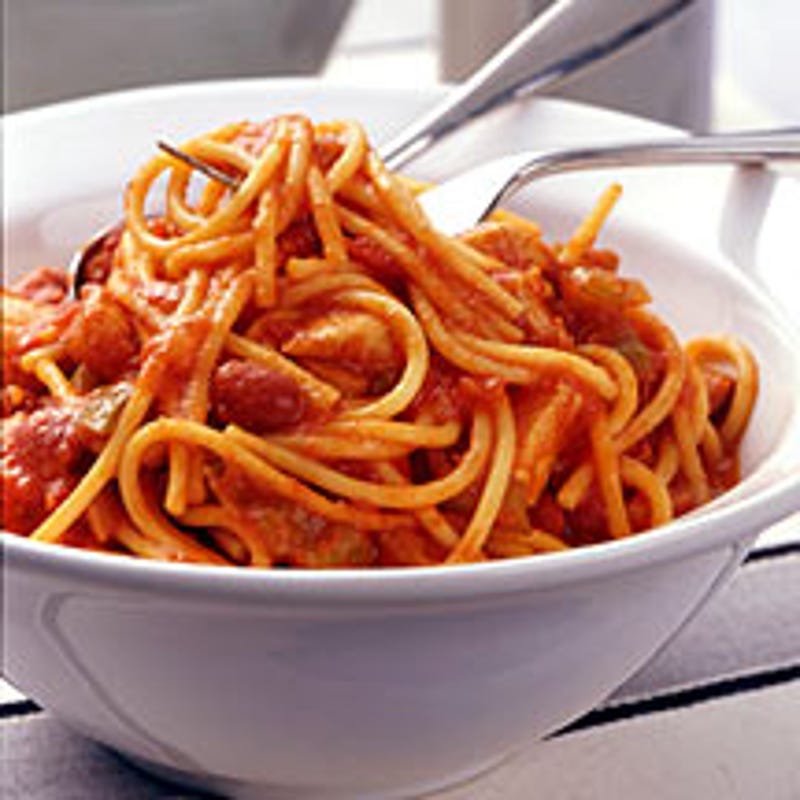 Photo of Tuscan turkey slow cooker pasta by WW