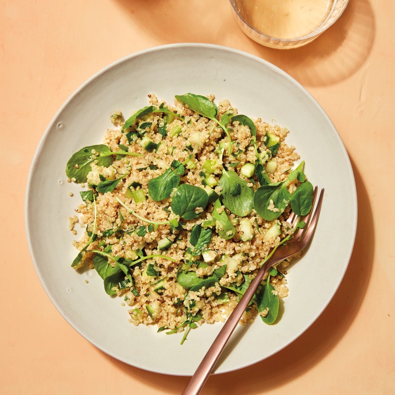 Toasted quinoa salad with lemon & herbs