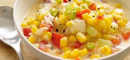 Summer Corn, Bacon and Potato Chowder