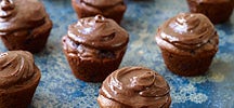 Chocolate cherry cupcake bites