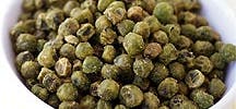 Roasted peas with wasabi
