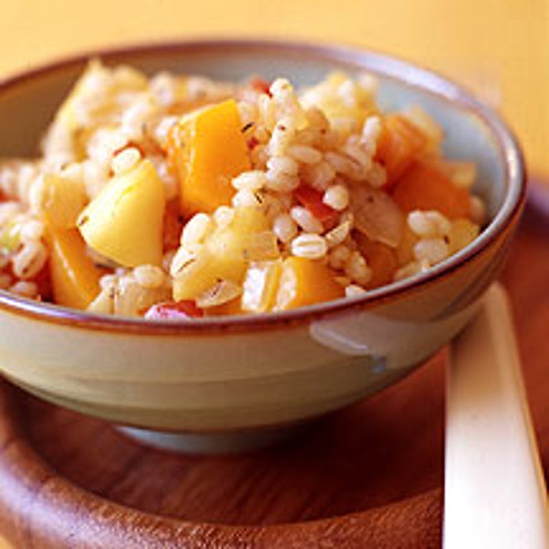 Photo of Barley with butternut squash, apples and onions by WW
