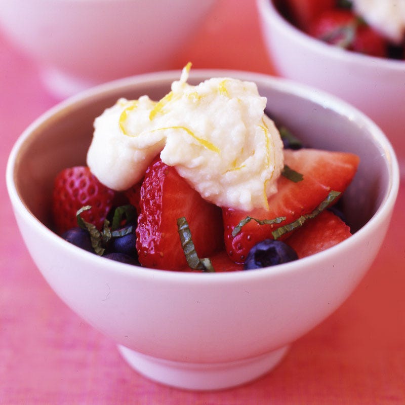 Photo of Spring berries with whipped ricotta cream by WW