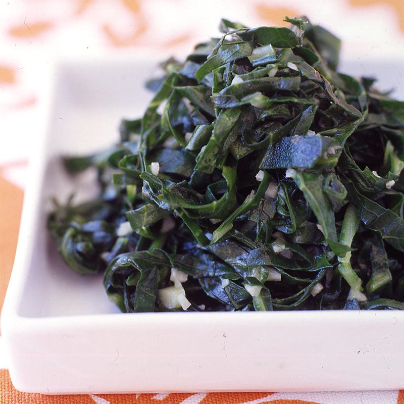 Photo of Brazilian-style garlic collard greens by WW