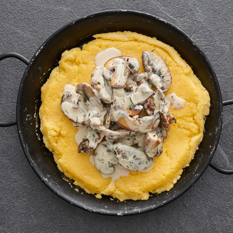 Photo of Wild mushrooms on polenta rounds by WW