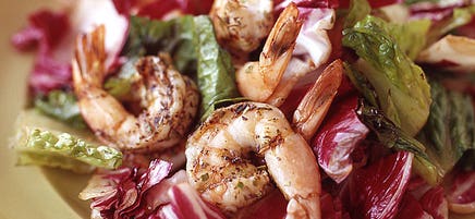 Grilled shrimp salad