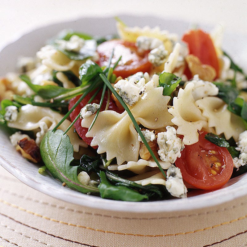 Photo of Pasta salad with blue cheese, walnuts, and arugula by WW