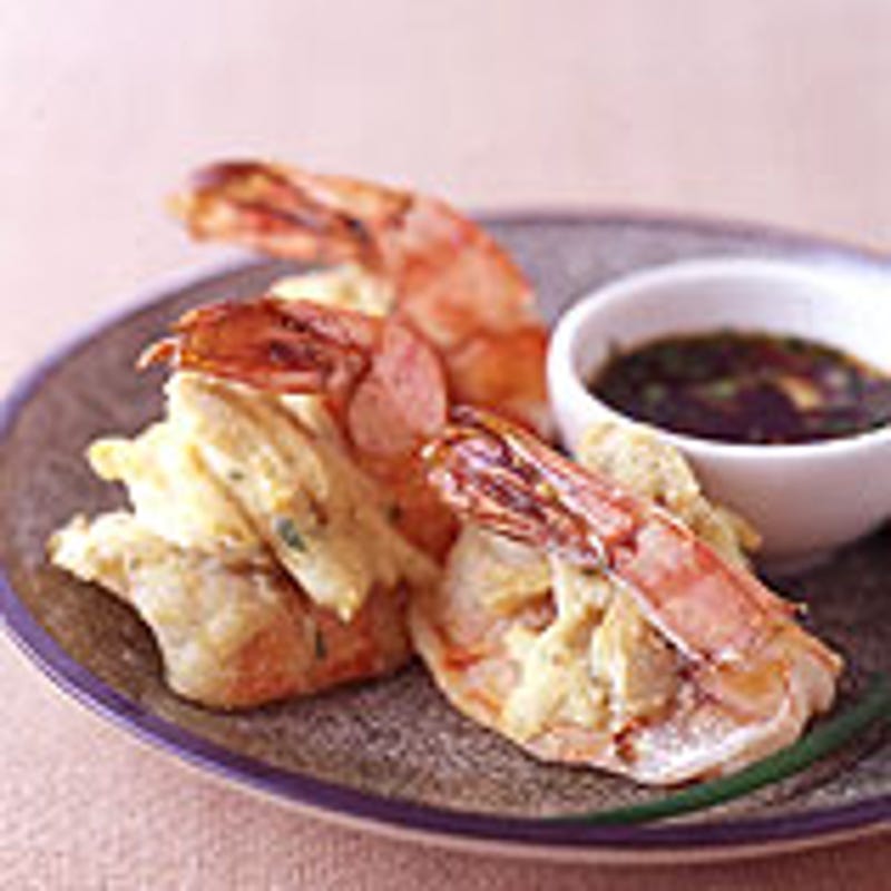 Photo of Crab meat-stuffed shrimp with a soy-ginger dip by WW