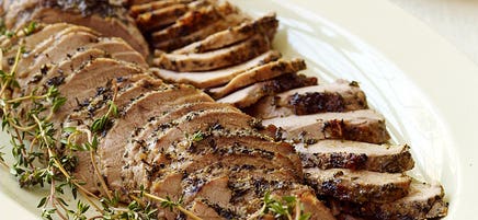 Roasted pork tenderloin