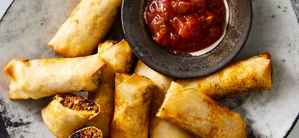 Picadillo Egg Rolls