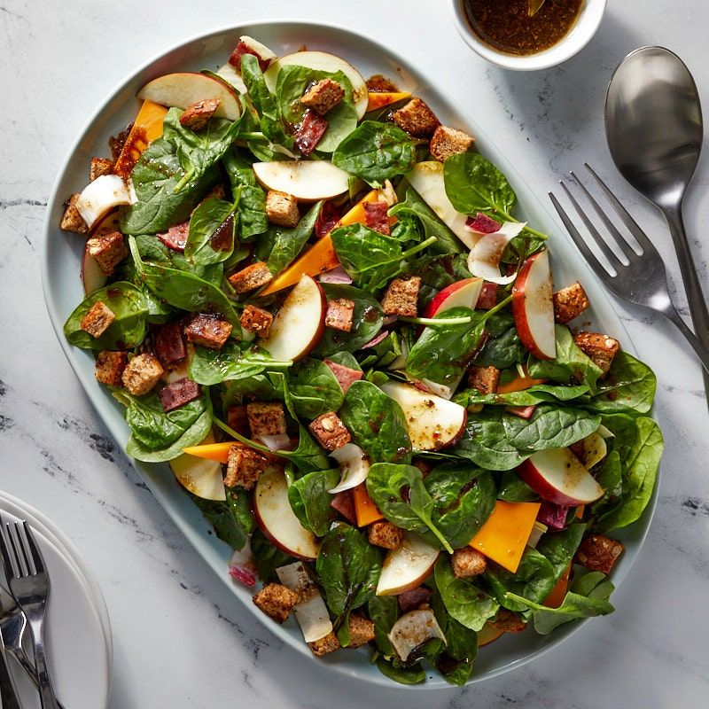 Cheddar, Apple, and Walnut Salad