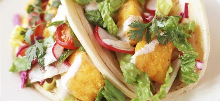 Baja-style fish tacos