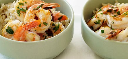 Sauteed shrimp