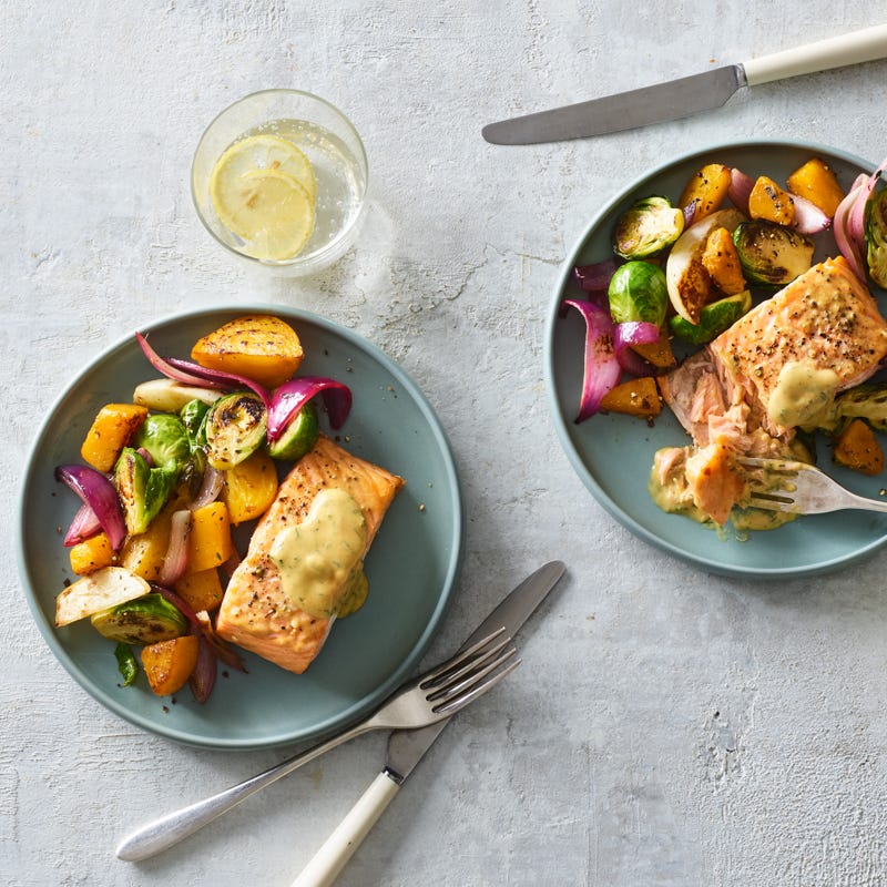 Photo of Honey-mustard roasted salmon by WW
