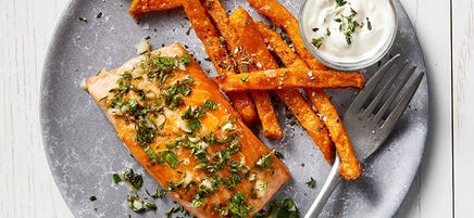 Lemon-herb roasted salmon