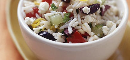 Greek rice salad