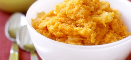 Last-minute mashed sweet potatoes