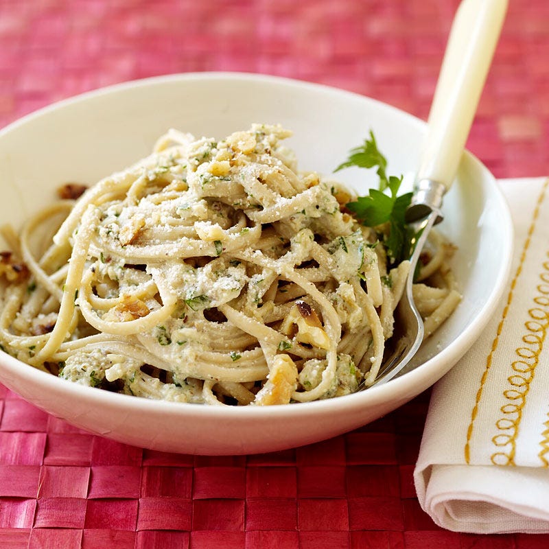 Photo of Pasta with creamy walnut sauce by WW