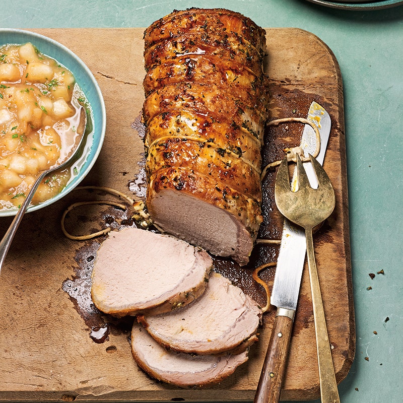Garlic-Herb Roasted Pork Loin