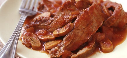 Sweet and sour slow cooker flank steak