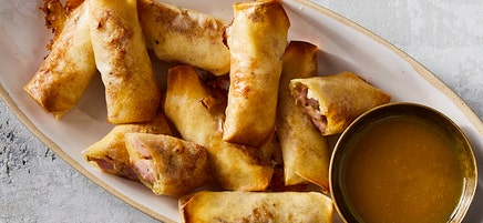 Croque Monsieur Egg Rolls