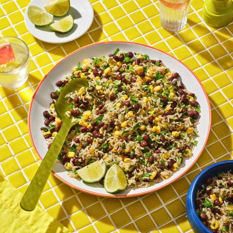 Photo of Brown rice salad with black beans and corn by WW