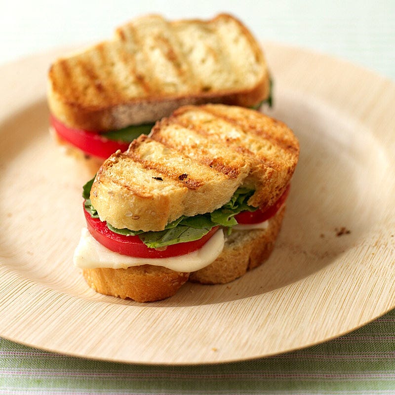 Photo of Fresh mozzarella and tomato paninis by WW