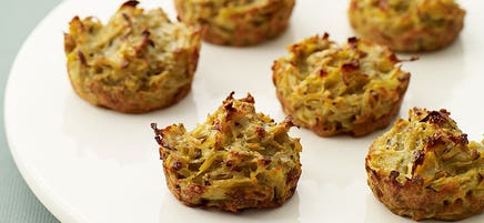 Baked potato latkes