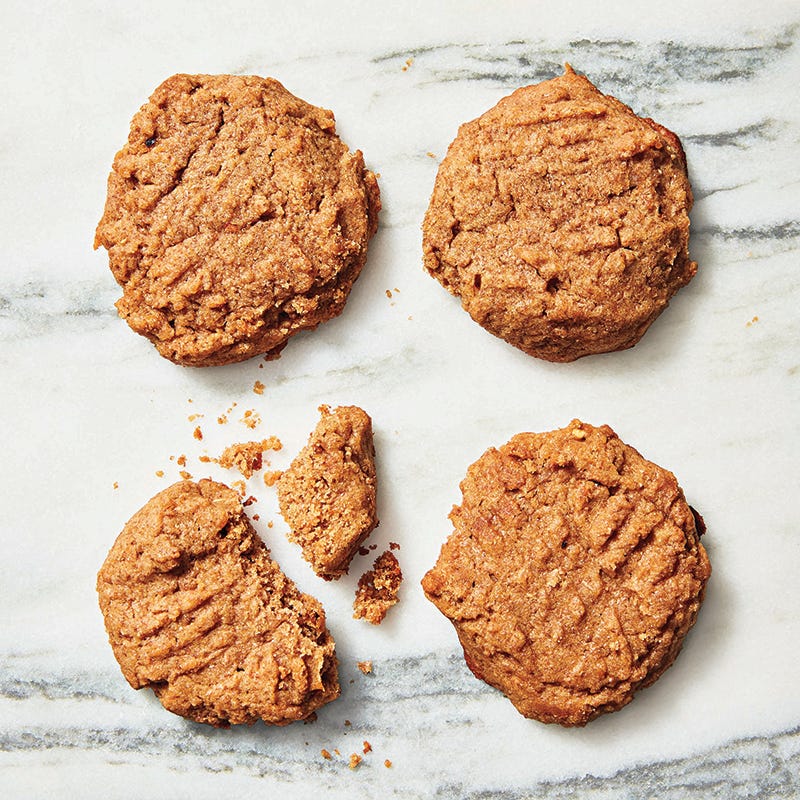 Spiced peanut butter cookies