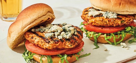 Blue Cheese Chicken Burgers