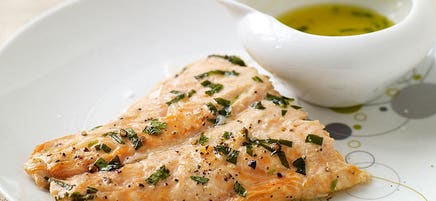 Arctic char with tarragon butter