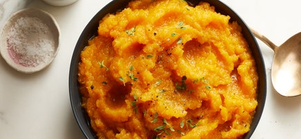 Mashed Butternut Squash with Apples