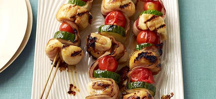 Scallop & Bacon Kebabs